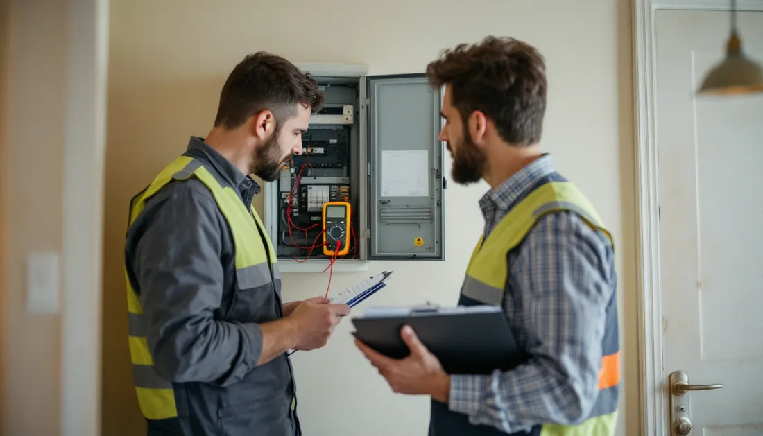 Keuring van een zonnepaneelinstallatie